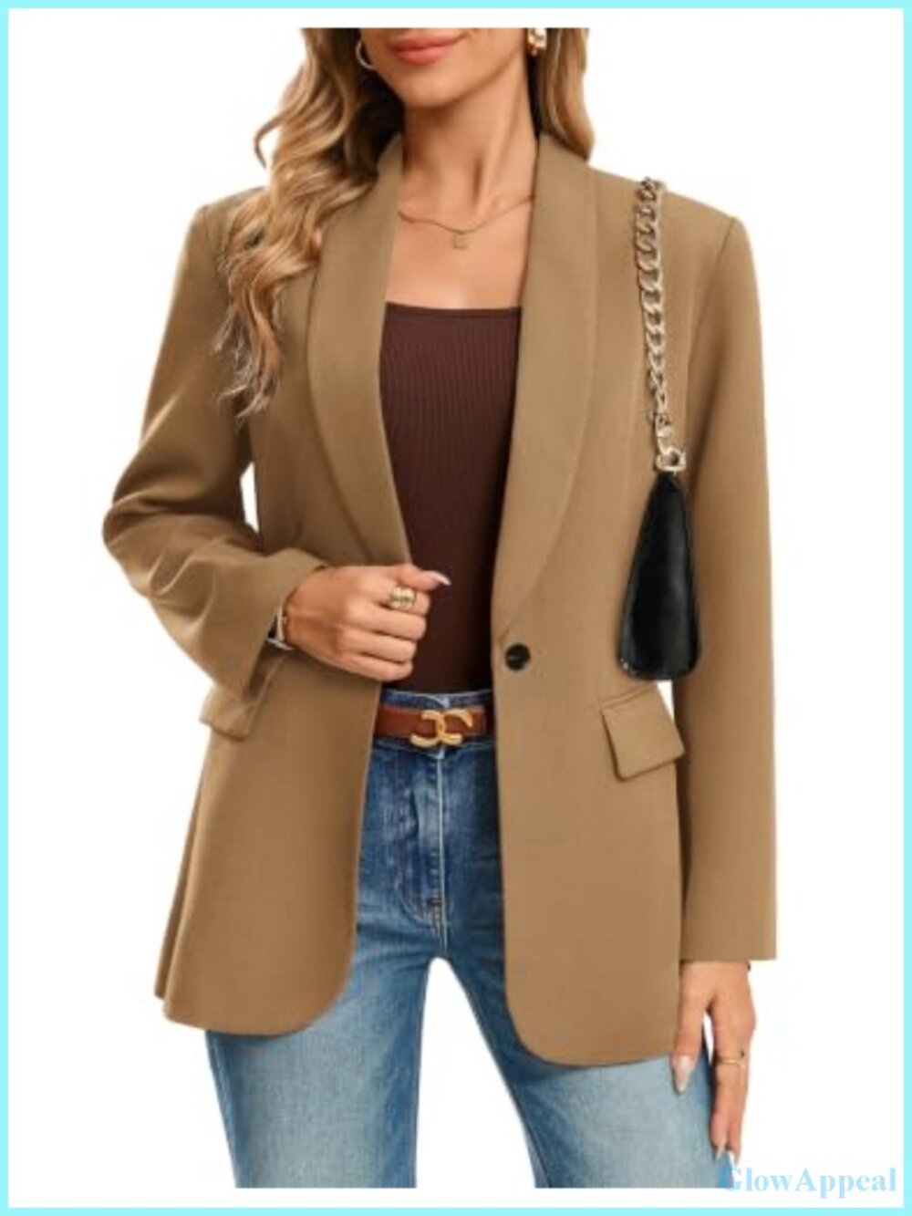 Business Casual Blazer Loose Fit Lapel Long Sleeve Suit Jacket